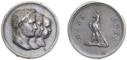 World Coins - France First Empire 1815 Medal - a famille impériale Silver 3.2g AU