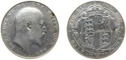 World Coins - Great Britain United Kingdom 1907 ½ Crown - Edward VII Silver (.925) (3693900) 14.14g VF KM 802 Sp 3980