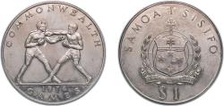 World Coins - Samoa 1 Tala - Tanumafili II (Commonwealth Games) Copper-nickel 27.3g UNC KM 18