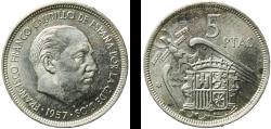 World Coins - Spain Nationalist Government 1957 