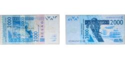 World Coins - Western African States Central Bank of Western African States 2003 2000 Francs Paper VF P _16