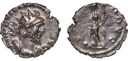 Ancient Coins - Rome Roman Empire Gallic Empire 270 - 271 BI Antoninianus - Victorinus (PROVIDENTIA AVG) Billon 2.08g VF RCV III 11178 RIC V.2 61 AGK 19