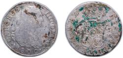 World Coins - Spain Kingdom 1800 M MF 2 Reales - Carlos IV Silver (.806) Madrid Mint 6g VF KM 430.1