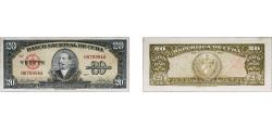 World Coins - Cuba First Republic 1958 20 Pesos Paper XF P 80
