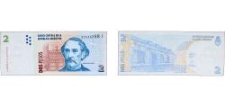 World Coins - Argentina Federal Republic 2002 2 Pesos Paper XF P 352 Bottero 3212 to 3246