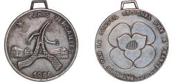 World Coins - France Fifth Republic 1986 Medal -  XI Paris Versailles Silver plated bronze 21.57g AU