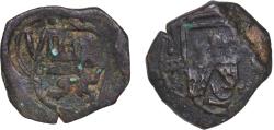 World Coins - Spain Kingdom 1641 - 1642 8 Maravedis - Philip IV (countermarked) Copper 5.14g VF