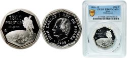 World Coins - Spain Kingdom 1999 M 1500 Pesetas - Juan Carlos I (exploration) Silver (.925) (92.5% silver, 7.5% copper) Royal Mint of Spain (50000) 20g PCGS PR 68  KM 1010