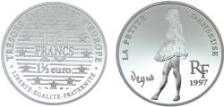 World Coins - France Fifth Republic 1997 10 Francs / 1½ Euro Museum Treasures, La petite Danseuse