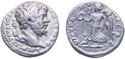Ancient Coins - Rome Roman Empire 198 - 202 AR Denarius - Septimius Severus (VICT PARTHICAE; Victory) Silver 3.27g VF  RIC IV.1 514 OCRE ric.4.ss.514
