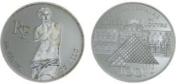 World Coins - France Fifth Republic 1993 100 Francs 200th Anniversary of the Louvre Museum, Vénus de Milo