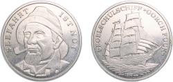 World Coins - Germany 1976 Medal - Segelschulschiff Gorch Fock - Seefahrt ist Not Copper-nickel 20.65g UNC  Kahle GF K-1976-04a