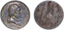 World Coins - France Kingdom ND Medal - Louis XVIII Tin 74.81g VF