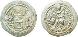 Ancient Coins - Persian Empires Sasanian Empire 420 - 438 AR Drachm - Bahram V Silver 4.19g AU