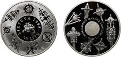 World Coins - Lithuania Republic 2008 LMK 50 Litų (European Cultural Heritage) Silver (.925) Lithuanian Mint (10000) 28.28g PF  KM 153