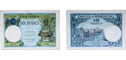 World Coins - Madagascar French colony ND (1947-1953) 10 Francs Paper (10000000) VF  P 36