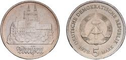 World Coins - Germany German Democratic Republic Democratic republic 1972 A 5 Mark (City of Meißen) Nickel brass Berlin Mint (10199353) 9.74g UNC KM 37