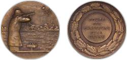 World Coins - France Republic ND Medal - Coupe des Chasseurs de la Seine Bronze 58.84g UNC