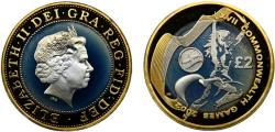 World Coins - Great Britain United Kingdom Elizabeth II 2002 2 Pounds Commonwealth Games, XVII Commonwealth Games, Manchester 2002, England