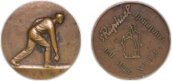 World Coins - France Fifth Republic ND Medal - Quinquina Saint Raphael Bronze 59.2g AU