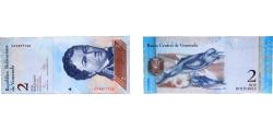 World Coins - Venezuela Bolivarian Republic 2012 2 Bolívares Paper UNC P 88 NCV bbcv2bsf-aa NCV bbcv2bsf-ab
