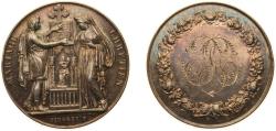 World Coins - France XIX century Medal - Marriage Silver 12g UNC