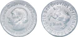 World Coins - Germany Prussian province of Westphalia Weimar Republic 1921 1 Mark - Westfalen (Freiherr vom Stein) Aluminium Heinrich Kissing Mint (173191) 1.90g UNC Funck 599.2 Men18 33512.2