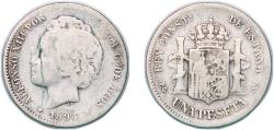 World Coins - Spain Kingdom 1894 