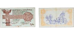 World Coins - Spain Second Republic 1937 1 Peseta Paper XF P 94