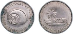 World Coins - Cuba Second Republic 1981 5 Centavos (INTUR) Copper-nickel 3.38g XF KM 411 JMA MC3