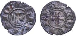 World Coins - Spain Principality of Catalonia 1213 - 1276 Dinero - Jaime I Billon (.167 silver) La Seca Mint 0.62g VF  Cru 306