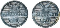 World Coins - France Fifth Republic ND Token - Reader's Digest (RD 1-06311) Aluminum 1.02g AU