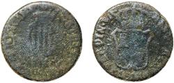 World Coins - Spain Principality of Catalonia Spanish states 1810 3 Quartos (III QUAR) Copper La Seca Mint 7.38g F KM 115