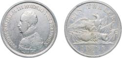 World Coins - Kingdom of Prussia German states 1818 A 1 Thaler - Frederick William III Silver (.750) (8855710) 22.03g VF KM 396 AKS 13 Olding FR 106, 124 Neum 16 KM 178 - 189 Dav GT III 759