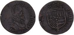 World Coins - France feudal States Principality of Sedan Henri de la Tour d'Auvergne 1614 Liard 3.4g