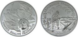 World Coins - France Fifth Republic 1994 1 Franc 50th Anniversary of the Normandy Invasion