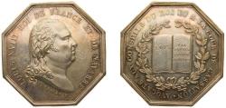 World Coins - France Kingdom ND Jeton - Louis XVIII (AVOCATS AUX CONSEILS DU ROI ET A LA COUR DE CASSATION) Silver 17.1g UNC