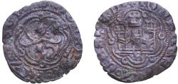 World Coins - Spain Kingdom of Castile and Leon 1406 - 1429 B Blanca - Juan II Billon Burgos Mint 1.66g VF  AB 624
