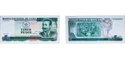 World Coins - Cuba Second Republic 1991 5 Pesos Paper UNC P 108