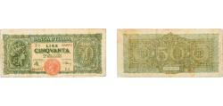 World Coins - Italy Kingdom 1944 50 Lire "Italia Turrita" Paper (150000000) VF  P 74