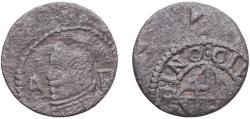 World Coins - Spain Principality of Catalonia 1622 - 1655 Ardite - Felipe IV Copper La Seca Mint 1.46g VF Cal 1223