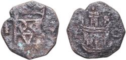 World Coins - Spain Kingdom 1566 - 1598 C Blanca - Felipe II Billon Cuenca Mint 0.84g VF Cal 815