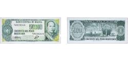 World Coins - Bolivia Republic 1984 50 000 Pesos Bolivianos Paper UNC P 170