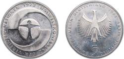 World Coins - Germany Federal Republic of Germany 1982 F 5 Deutsche Mark (Umweltkonferenz der UN) Copper-nickel clad nickel Stuttgart Mint (8000000) 10g UNC KM 157 J 431 Schön 155
