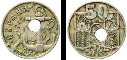 World Coins - Spain Nationalist Government 1949 