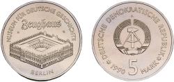 World Coins - Germany German Democratic Republic Democratic republic 1990 A 5 Mark (Zeughaus Museum) Nickel brass Berlin Mint (503420) 9.34g UNC  KM 135 Schön 132 J 1632 AKS 137