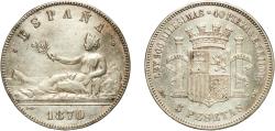 World Coins - Spain Provisional Government 1870 