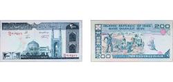 World Coins - Iran 1997 200 Rials (Islamic Republic) Paper UNC  P 136