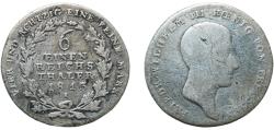 World Coins - Germany Kingdom of Prussia German states 1813 A ⅙ Reichsthaler - Friedrich Wilhelm III Silver (.52083) Berlin Mint (5103498) 4.82g VF  AKS 24 Olding FR 110, 116, 122, 125 KM 385 N