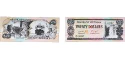 World Coins - Guyana Republic 1996 20 Dollars Paper UNC P 24